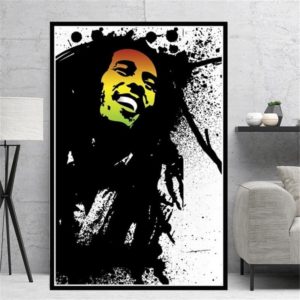 Peinture sur toile imprimée Bob Marley