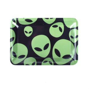 Plateau à rouler en métal plateau à motif alien