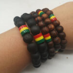 Bracelets en perles rasta Bob Marley