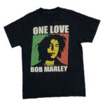 T-shirt noir Bob Marley One Love