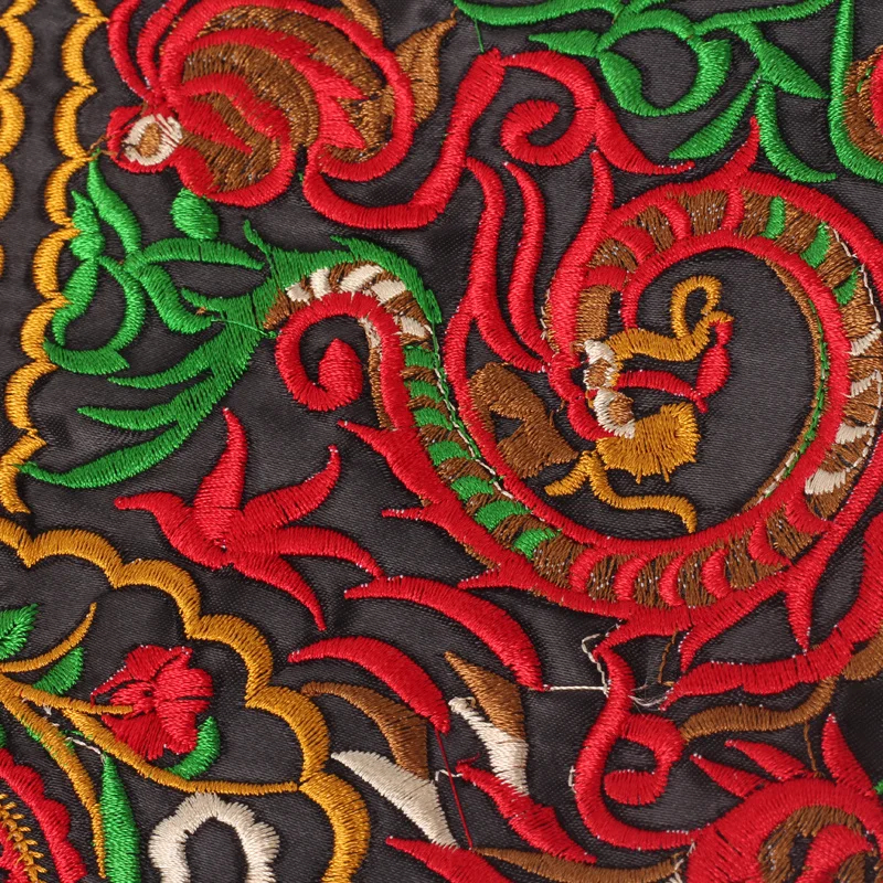 Sac Ethnique Style Pochette Brodée avec des Dragons