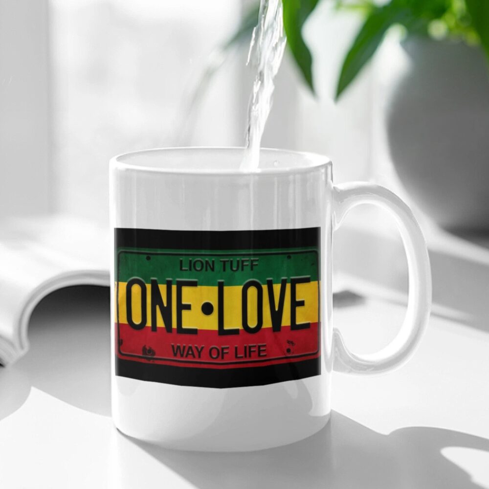 Mug Rasta Blanc One Love
