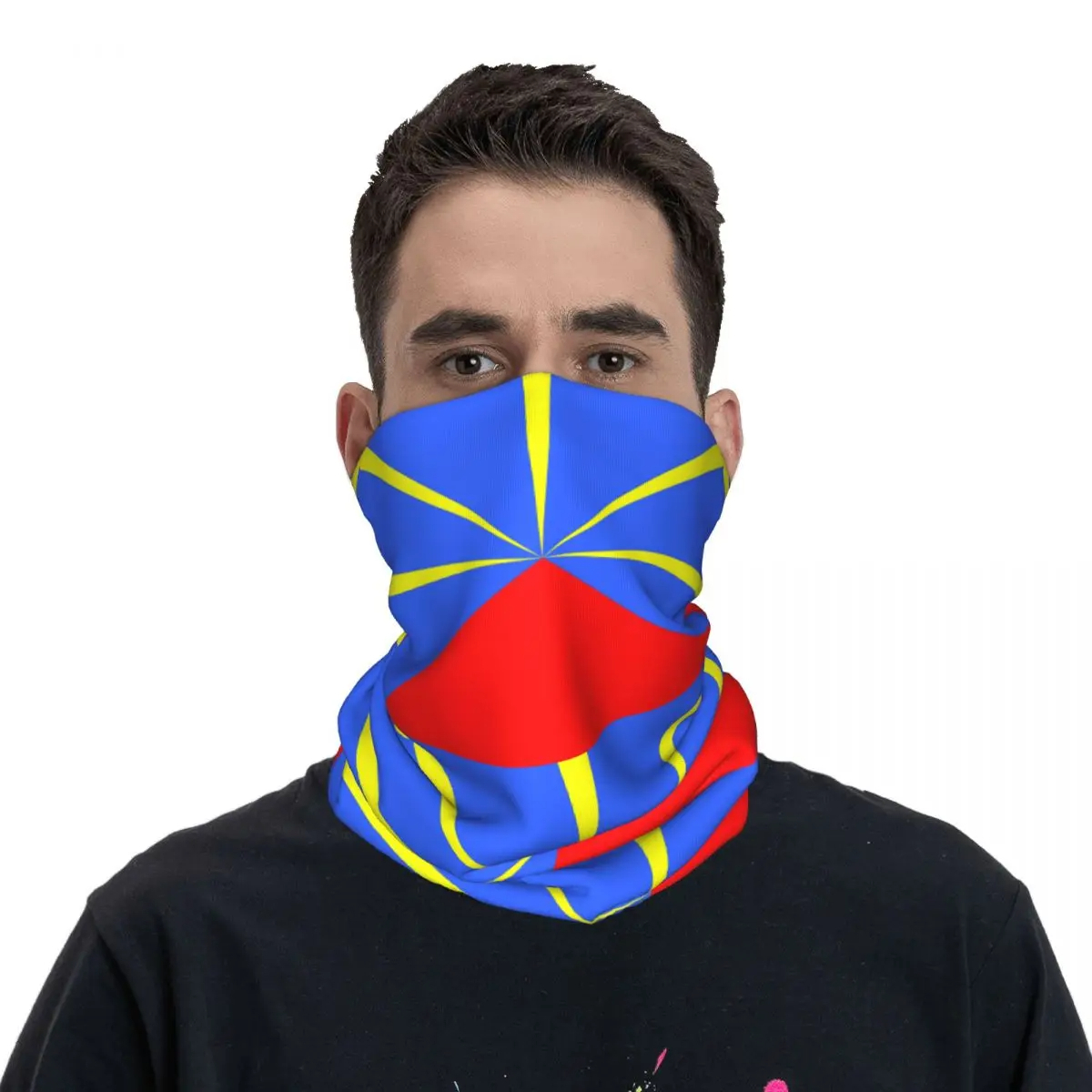 Masque Écharpe Drapeau de la Réunion